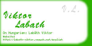 viktor labath business card