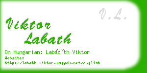 viktor labath business card